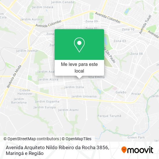 Avenida Arquiteto Nildo Ribeiro da Rocha 3856 mapa