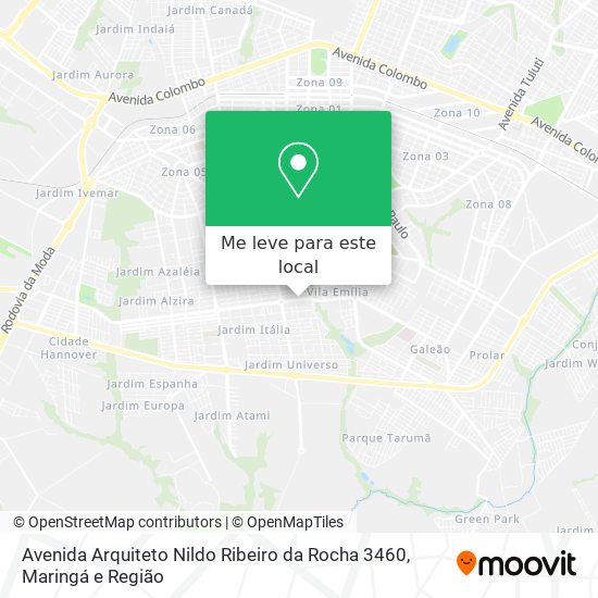 Avenida Arquiteto Nildo Ribeiro da Rocha 3460 mapa
