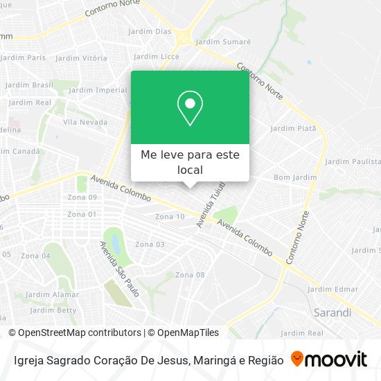 Igreja Sagrado Coração De Jesus mapa