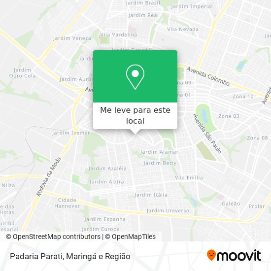 Padaria Parati mapa