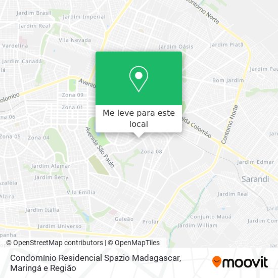 Condomínio Residencial Spazio Madagascar mapa