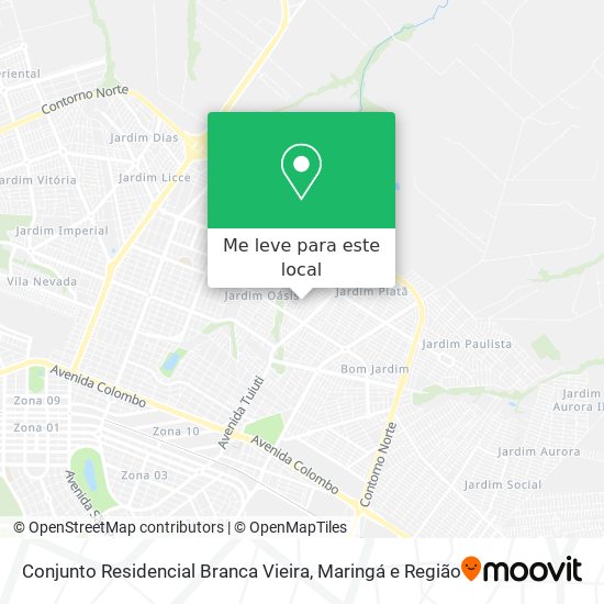 Conjunto Residencial Branca Vieira mapa