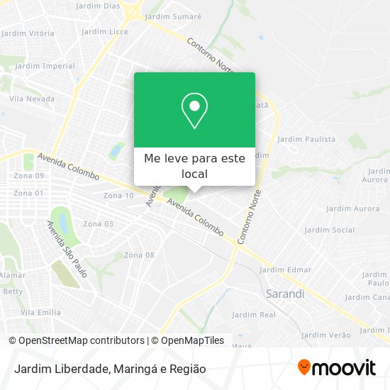 Jardim Liberdade mapa