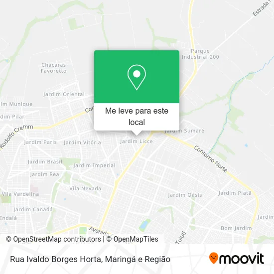 Rua Ivaldo Borges Horta mapa