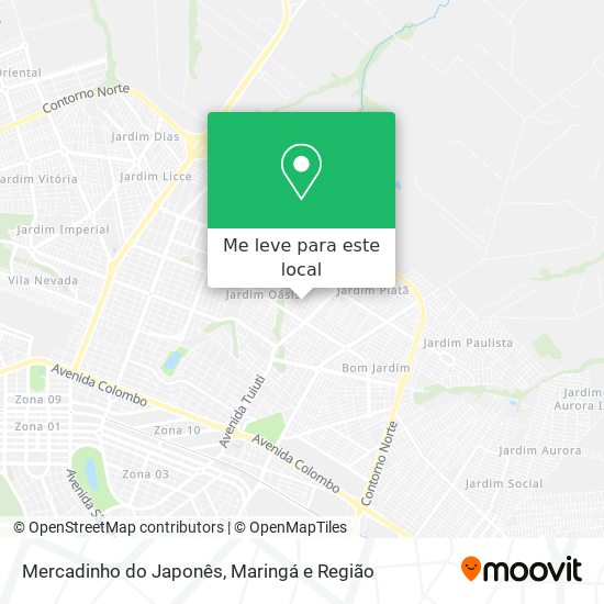 Mercadinho do Japonês mapa