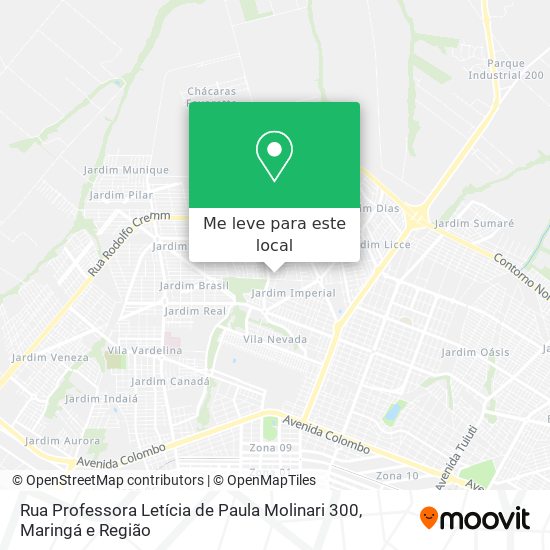 Rua Professora Letícia de Paula Molinari 300 mapa