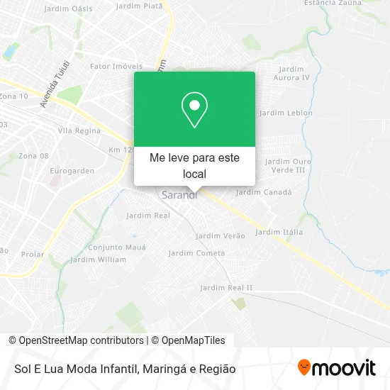 Sol E Lua Moda Infantil mapa