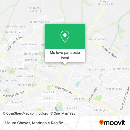 Moura Chaves mapa