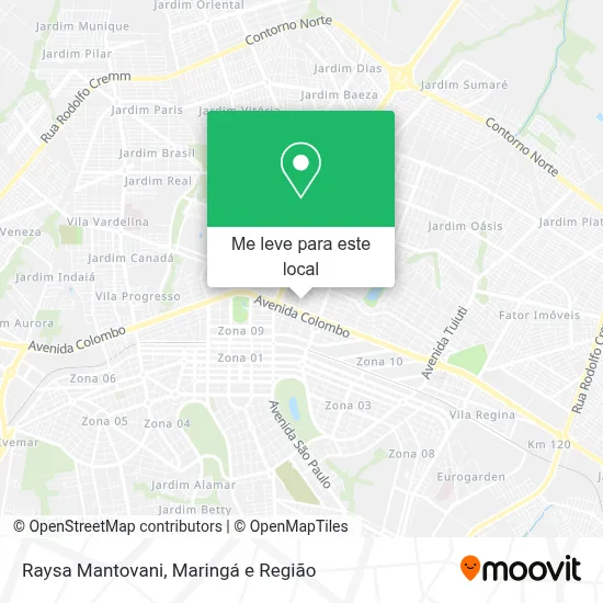 Raysa Mantovani mapa