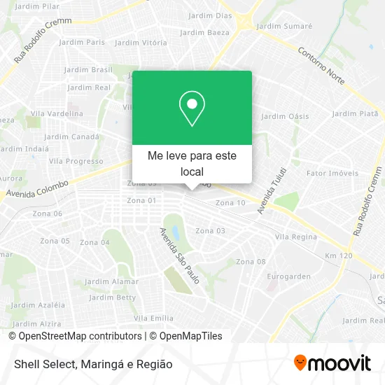 Shell Select mapa