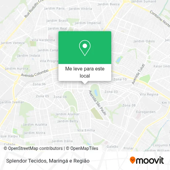 Splendor Tecidos mapa