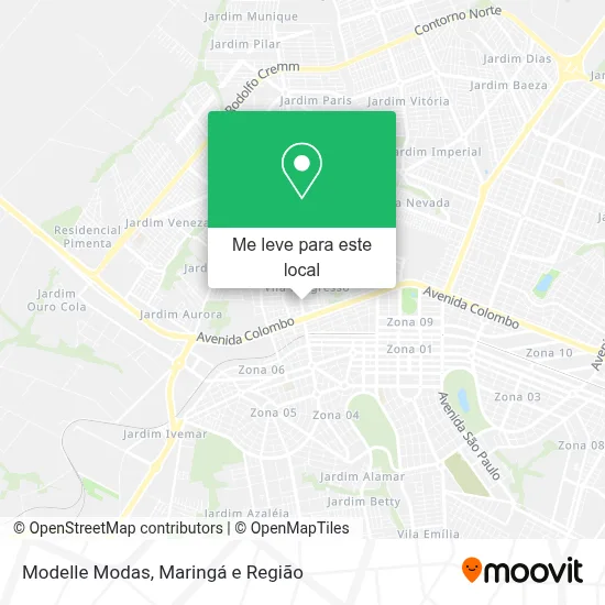 Modelle Modas mapa