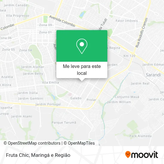 Fruta Chic mapa