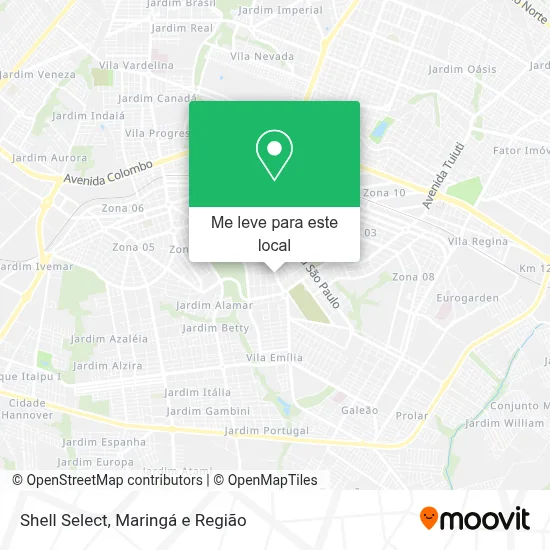 Shell Select mapa
