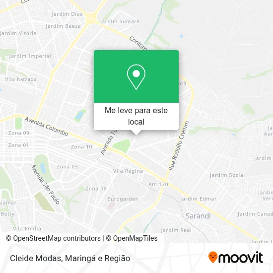 Cleide Modas mapa