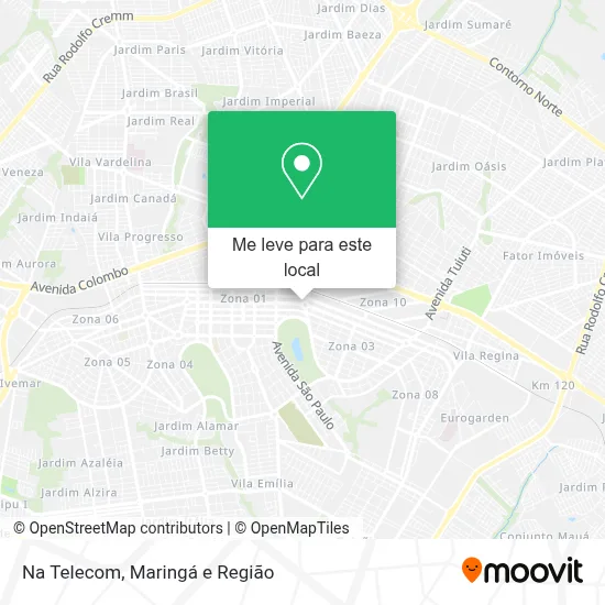Na Telecom mapa