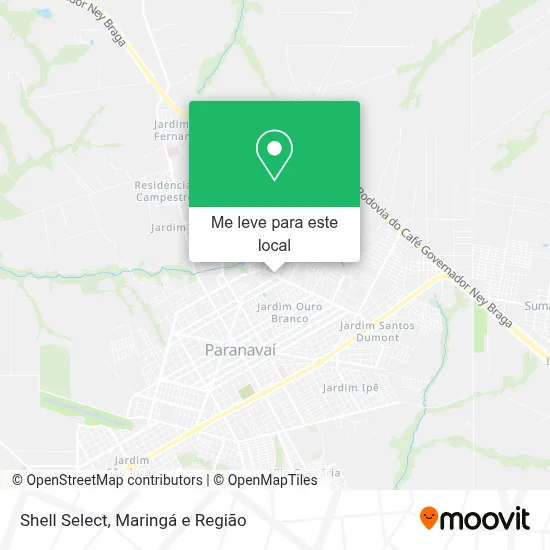 Shell Select mapa