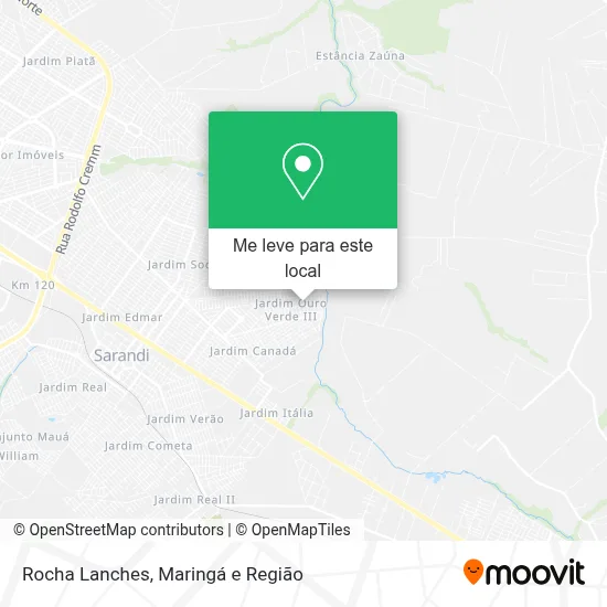 Rocha Lanches mapa