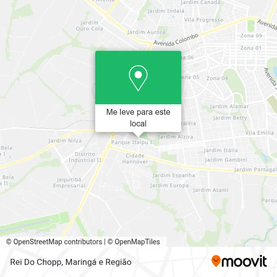 Rei Do Chopp mapa