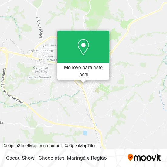 Cacau Show - Chocolates mapa