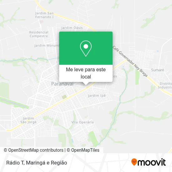Rádio T mapa