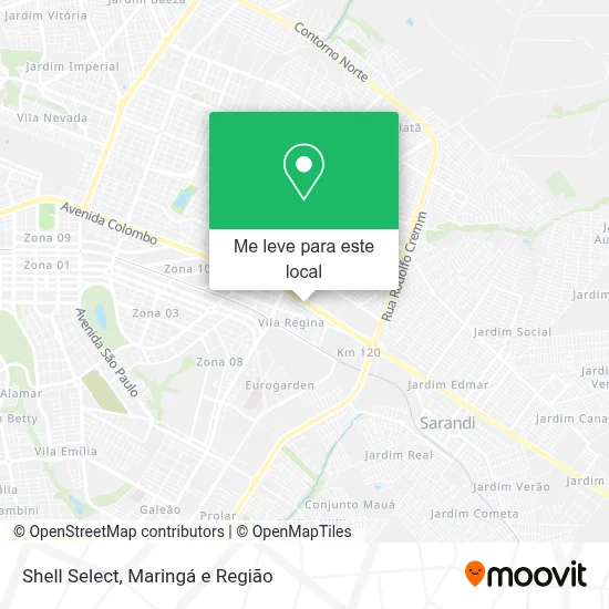 Shell Select mapa
