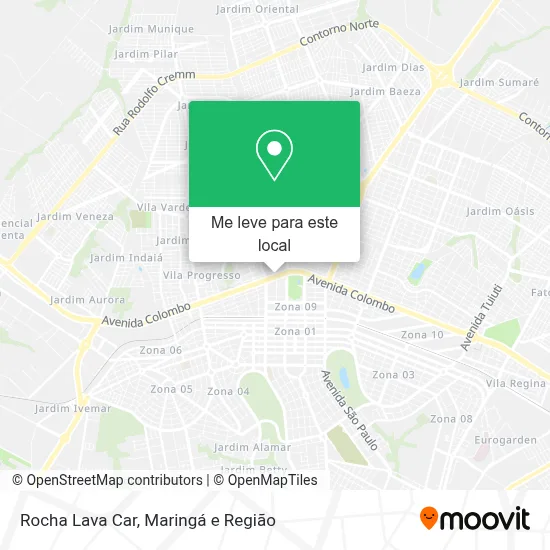Rocha Lava Car mapa