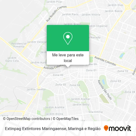 Extinpag Extintores Maringaense mapa