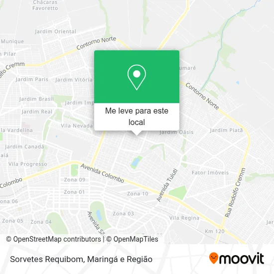 Sorvetes Requibom mapa