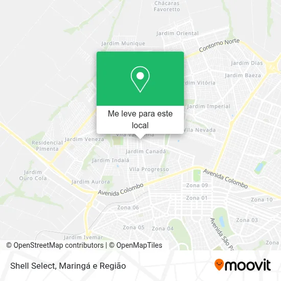 Shell Select mapa