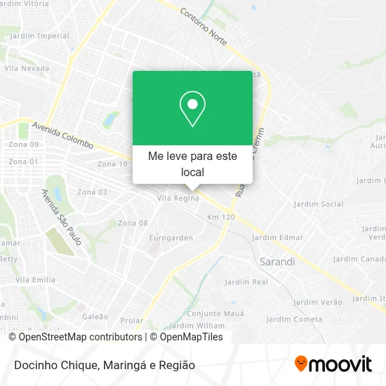 Docinho Chique mapa