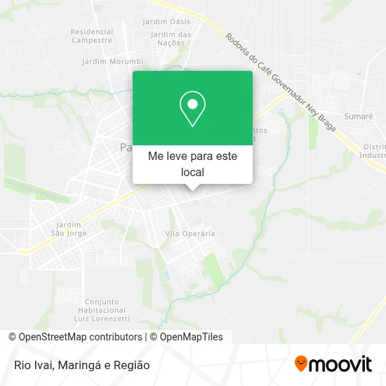 Rio Ivai mapa