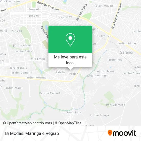 Bj Modas mapa
