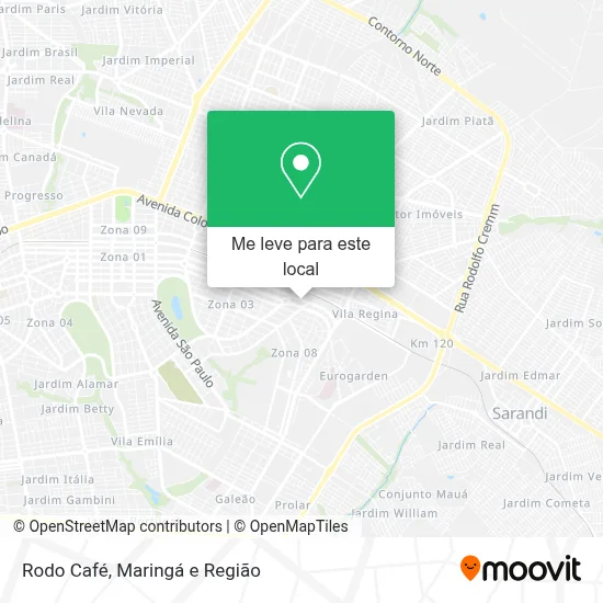 Rodo Café mapa