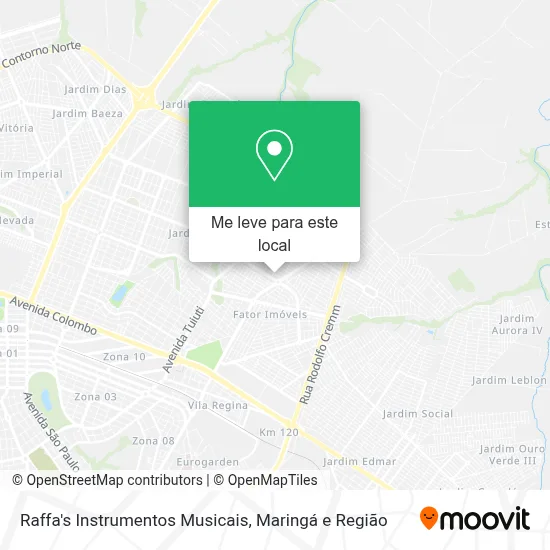 Raffa's Instrumentos Musicais mapa