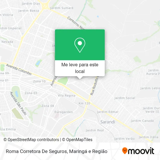 Roma Corretora De Seguros mapa