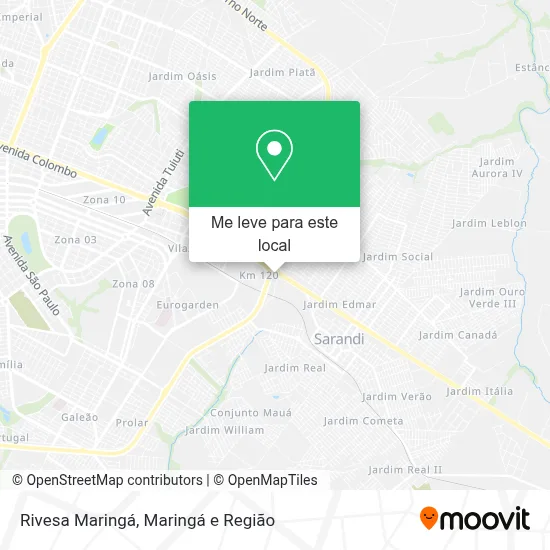 Rivesa Maringá mapa