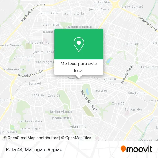 Rota 44 mapa