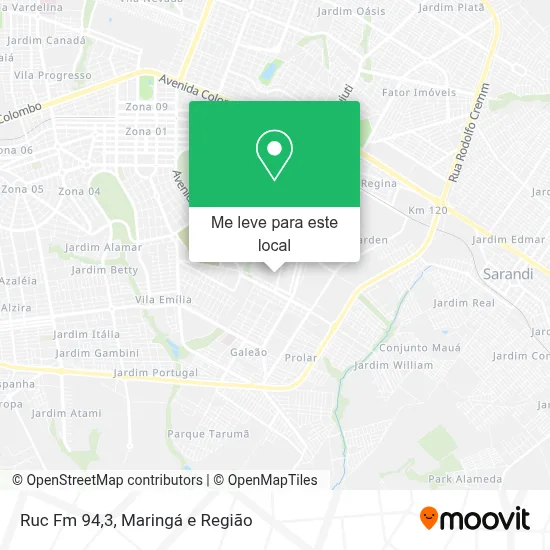 Ruc Fm 94,3 mapa