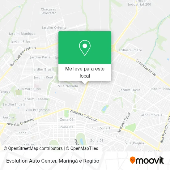 Evolution Auto Center mapa