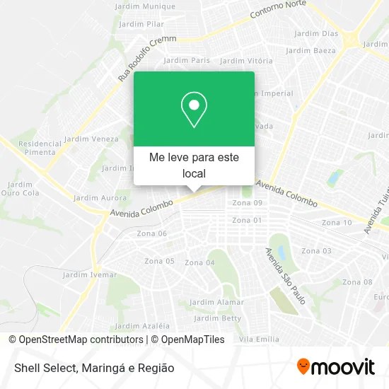 Shell Select mapa