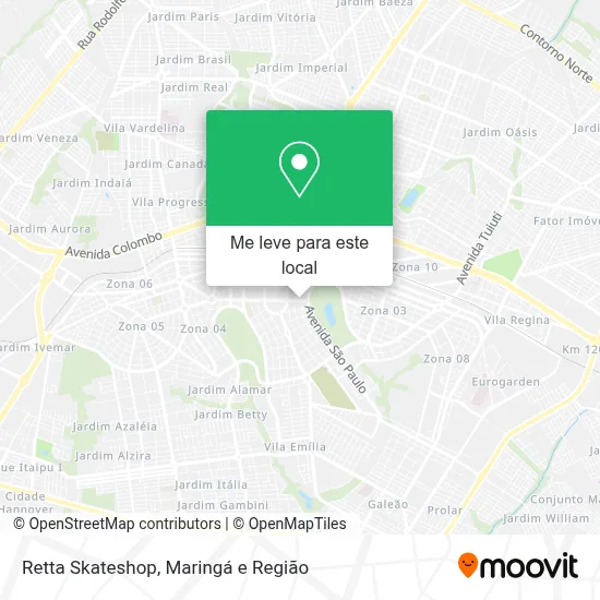 Retta Skateshop mapa