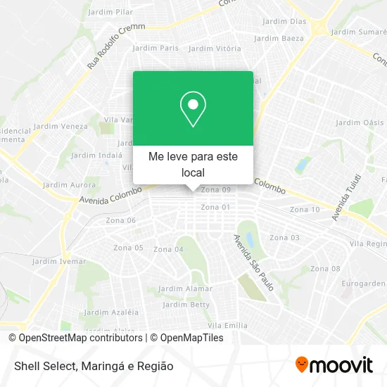 Shell Select mapa