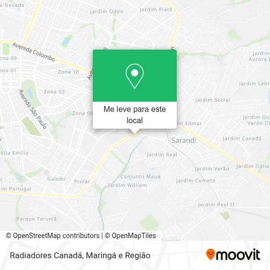 Radiadores Canadá mapa