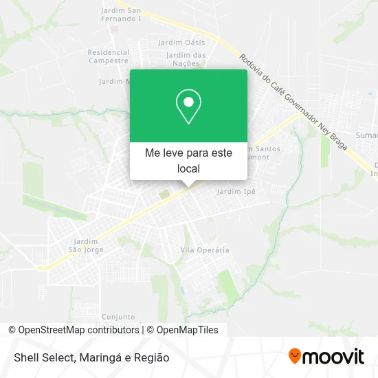 Shell Select mapa