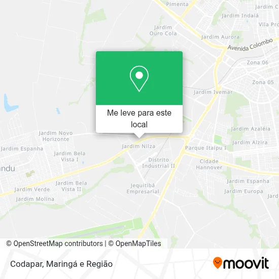 Codapar mapa
