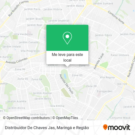 Distribuidor De Chaves Jas mapa