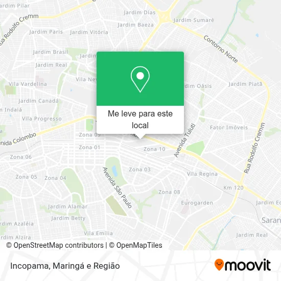 Incopama mapa