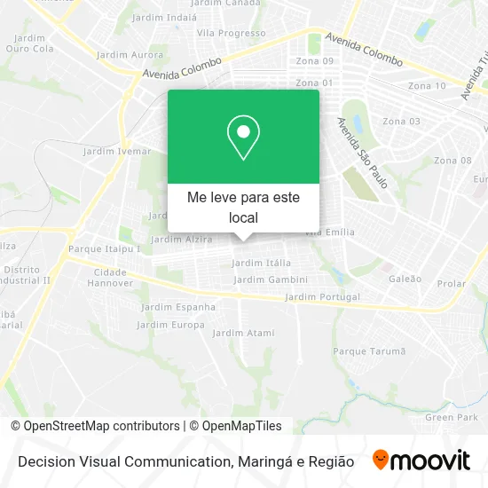 Decision Visual Communication mapa