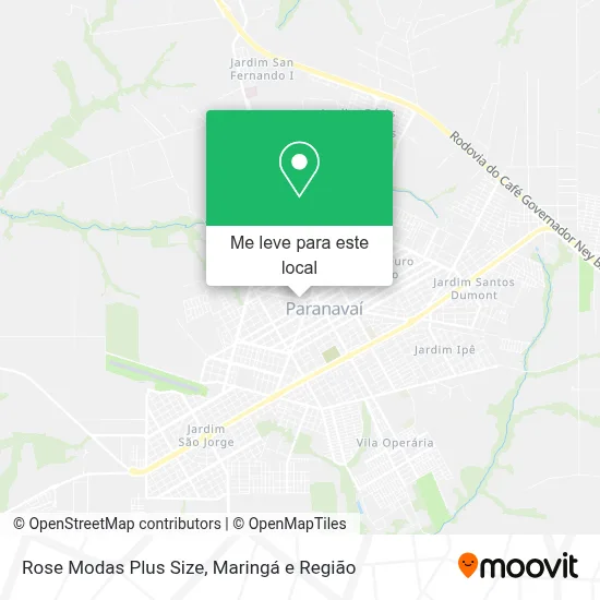 Rose Modas Plus Size mapa